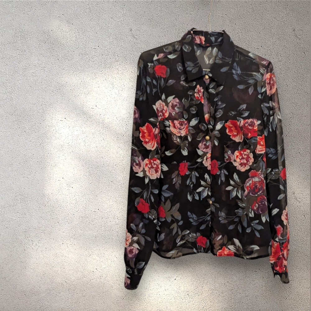 G By Guess Floral Blouse